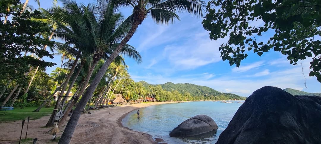 Marché flottant de Damnoen Saduak en Thaïlande, vu du ciel